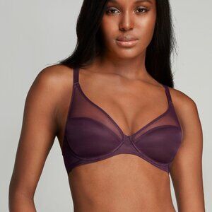 NWT 32DDD 3D 32F Agent Provacateur Lucky Padded Plunge Underwired Bra Chestnut